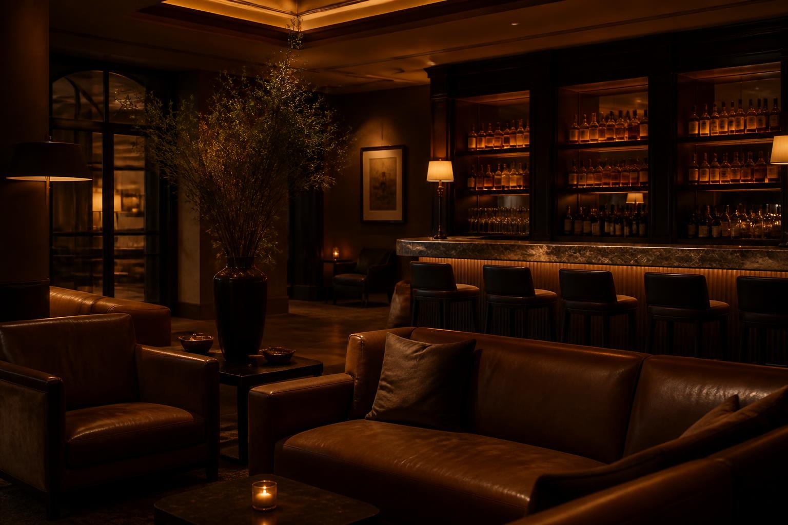Hotel bar interior